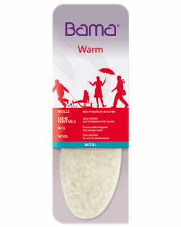 Bama Wool inlegzooltjes zorgen voor warme voeten en extra demping.