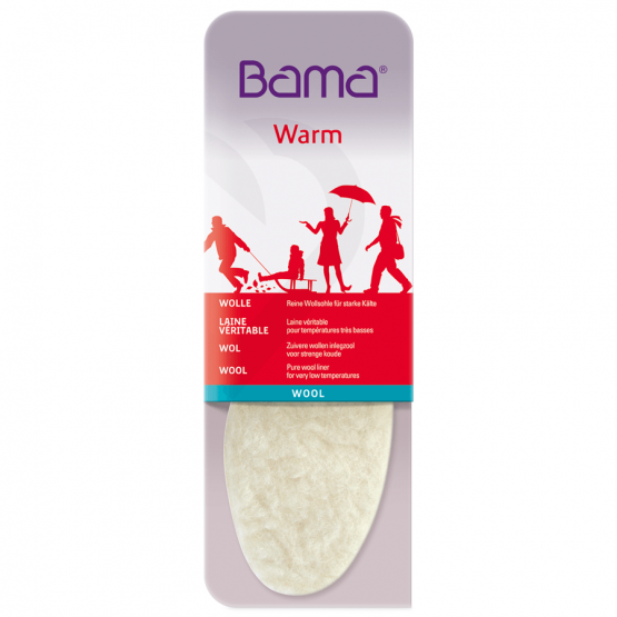 Bama Wool inlegzooltjes zorgen voor warme voeten en extra demping.