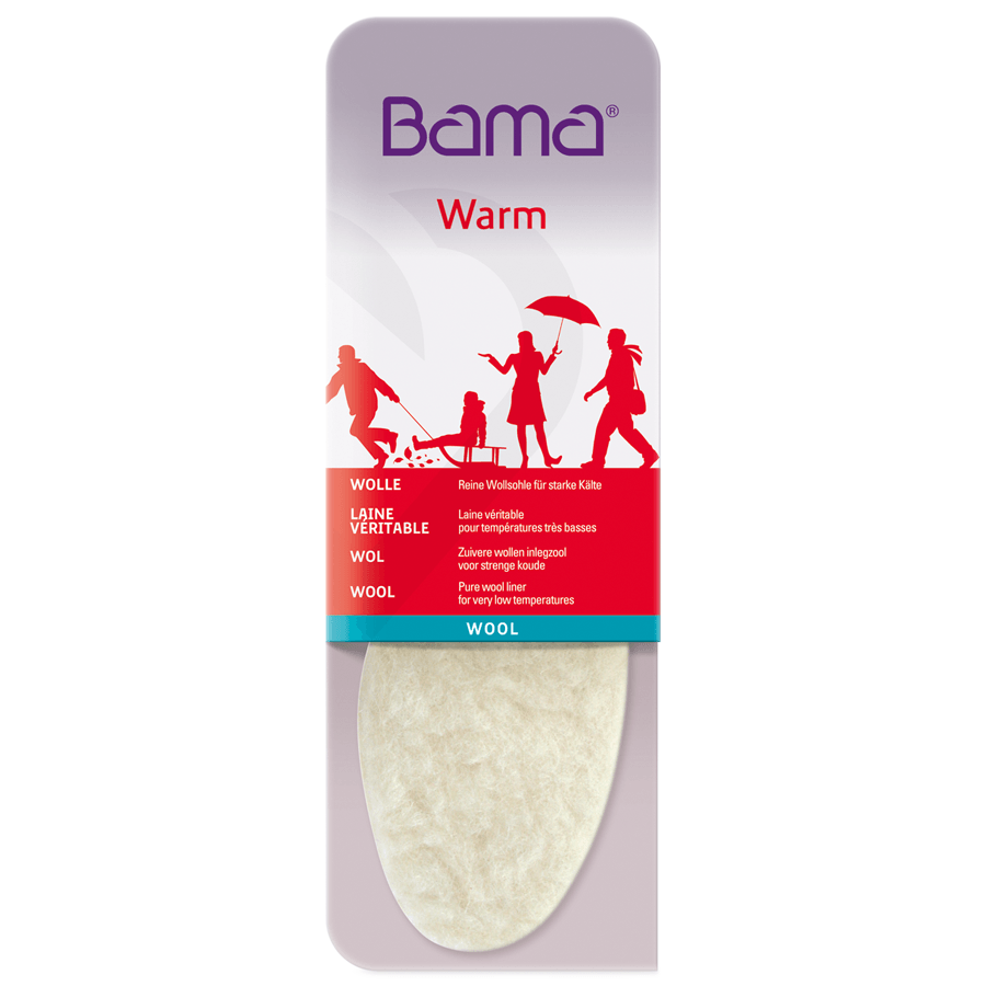 Bama Wool zorgen warme voeten extra demping.