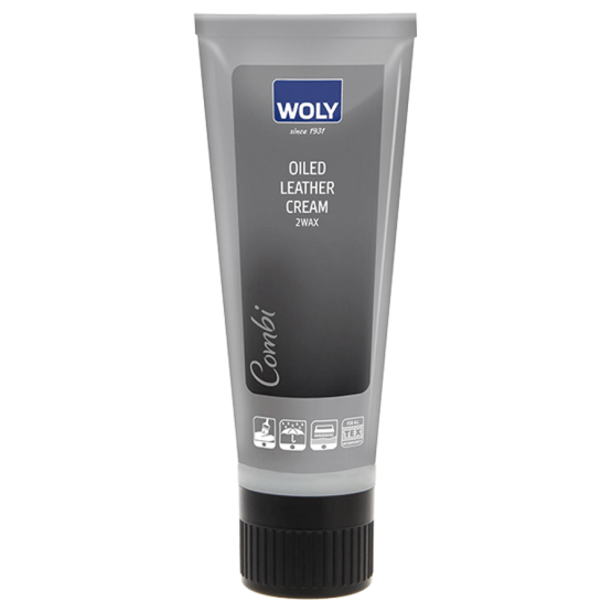 Woly Wax Crème Kleurloos onderhoudt gevet-,geoliëd en gewaxt leer.